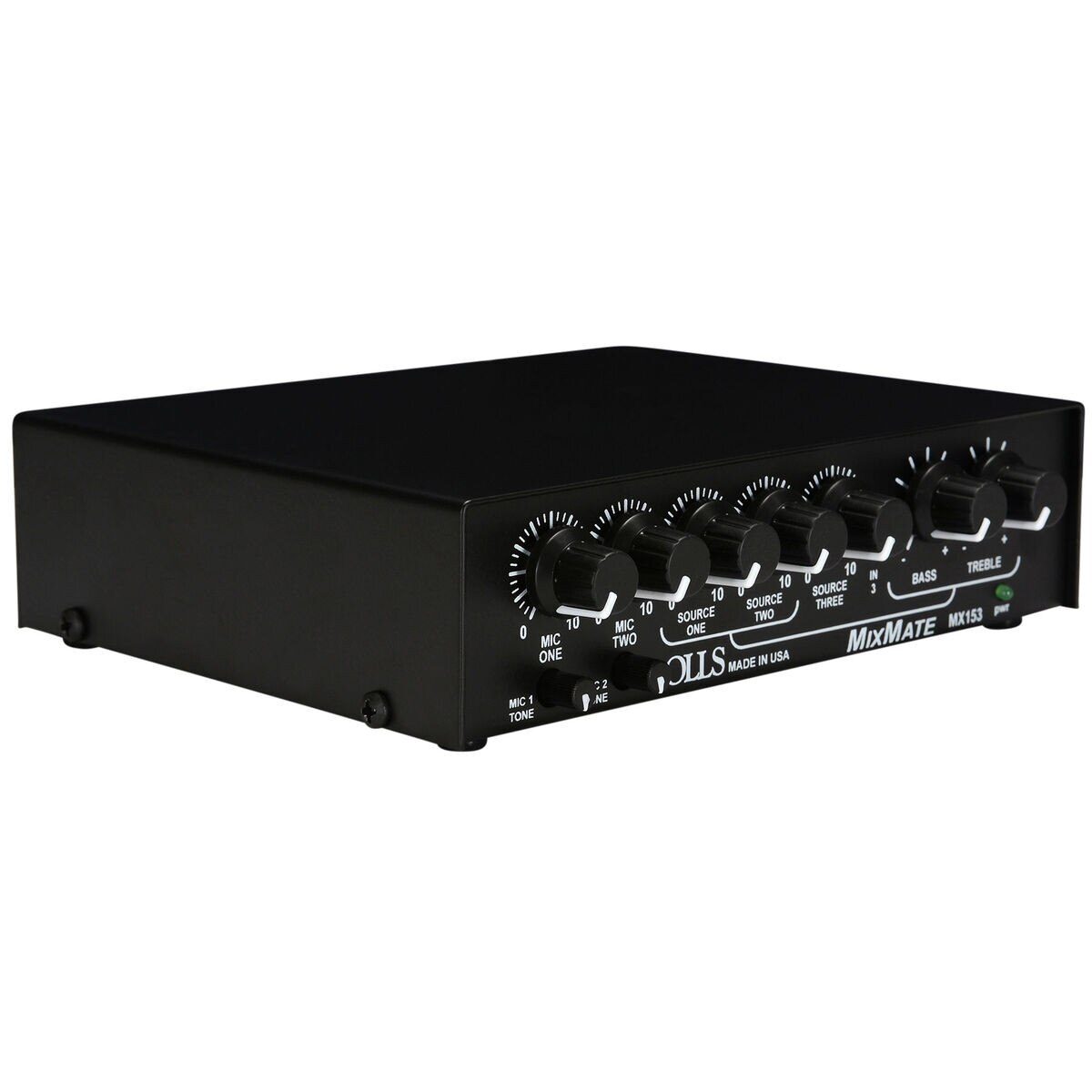 Rolls MX153 MixMate Half Space 5 Channel Microphone Mixer with 2 XLR Inputs